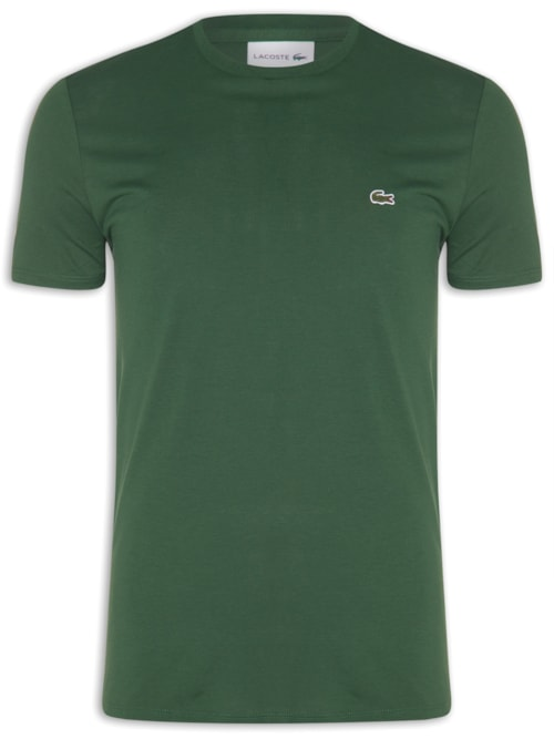 Camiseta Masculina Regular Fit Gola Redonda Em Algodão Pima - Verde Camiseta Masculina Regular Fit Gola Redonda Em Algodão Pima - Verde