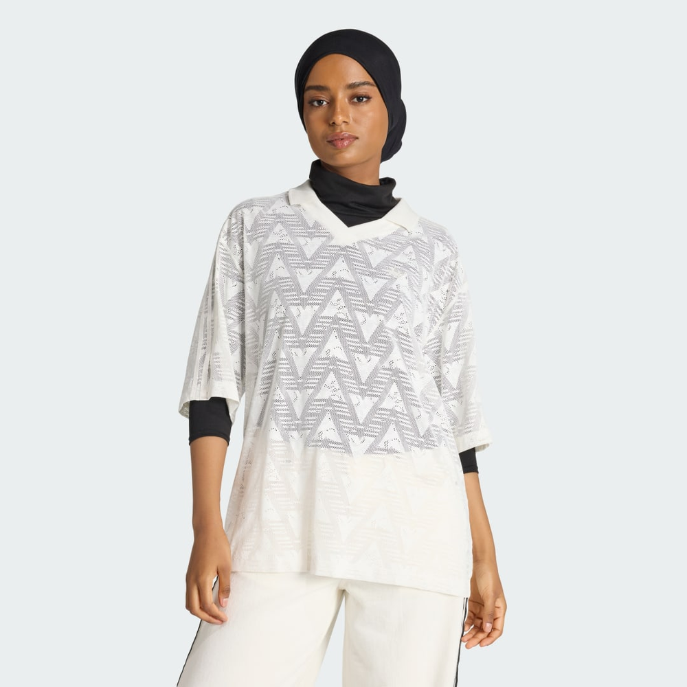 Camisa Futebol Rendada Mulher adidas