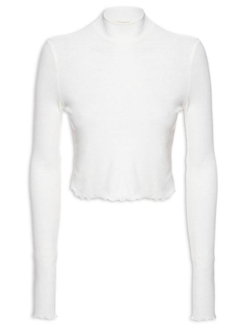 Blusa Feminina Manga Longa - Off White
