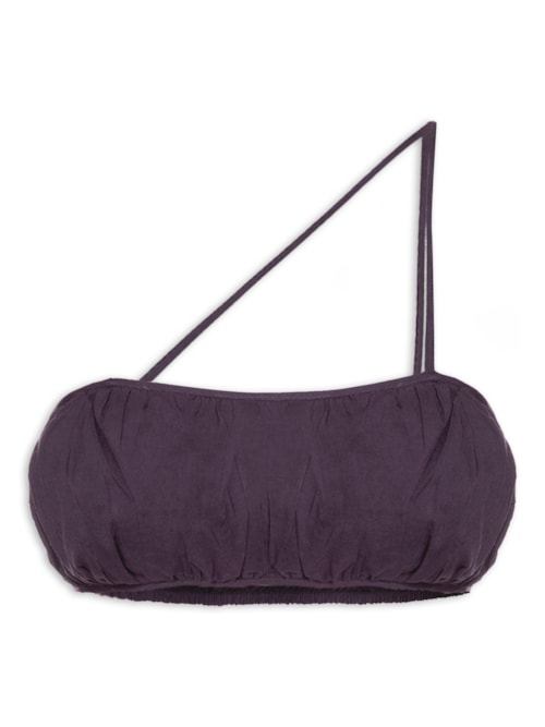 Top De Voil Alça Assimétrica - Roxo Top De Voil Alça Assimétrica - Roxo