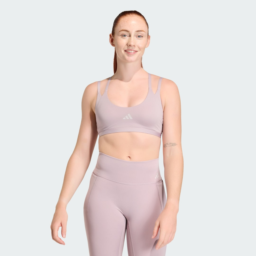 Top Esportivo de Suporte Leve com Alças Finas Optime Workout Mulher adidas