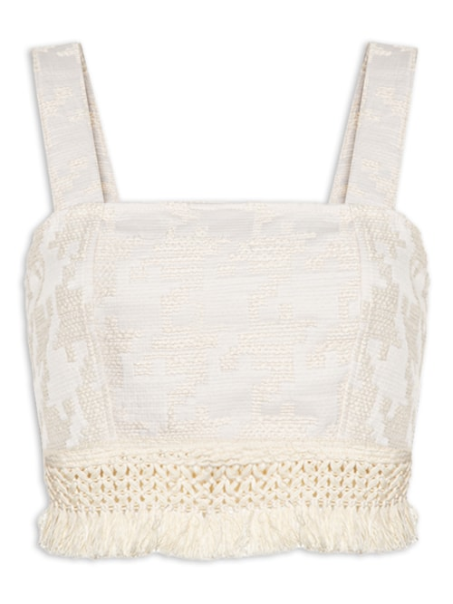 Top Cropped Raissa - Off White