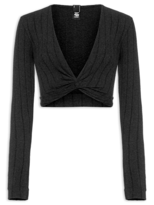 Blusa Feminina Canelada - Preto