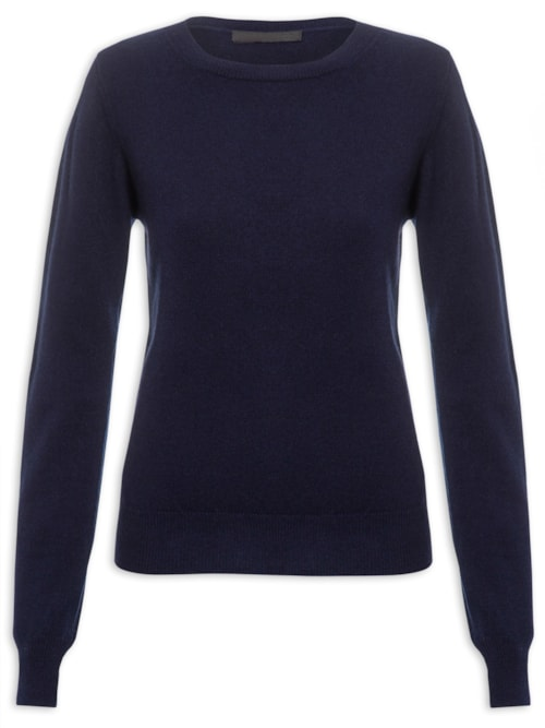 Suéter Feminino Puro Cashmere - Azul Suéter Feminino Puro Cashmere - Azul
