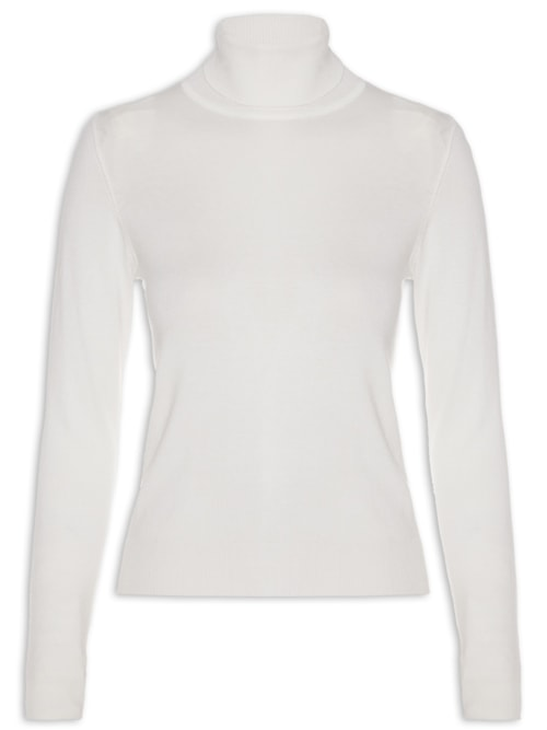 Blusa Feminina Com Gola - Off White