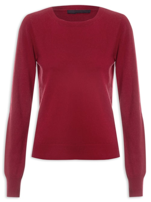 Suéter Feminino Puro Cashmere - Vinho Suéter Feminino Puro Cashmere - Vinho