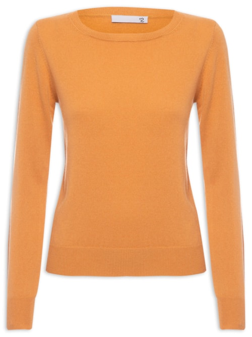 Suéter Feminino Puro Cashmere - Laranja Suéter Feminino Puro Cashmere - Laranja