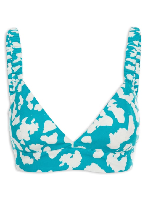 Top Estampa Lince - Azul