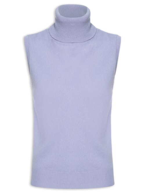 Blusa Feminina Gola Alta Puro Cashmere - Roxo Blusa Feminina Gola Alta Puro Cashmere - Roxo