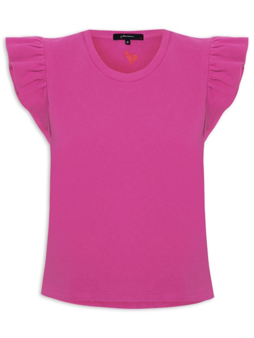 Blusa Feminina Heart Babados - Rosa