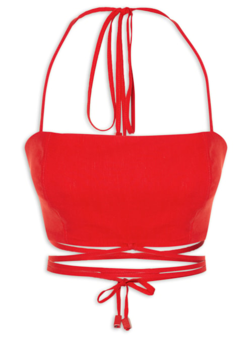 Top Linho - Vermelho