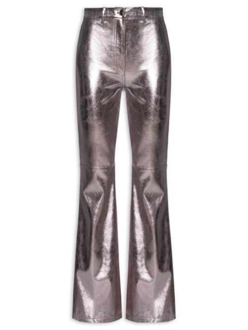 Calça Feminina Pantalona - Prata