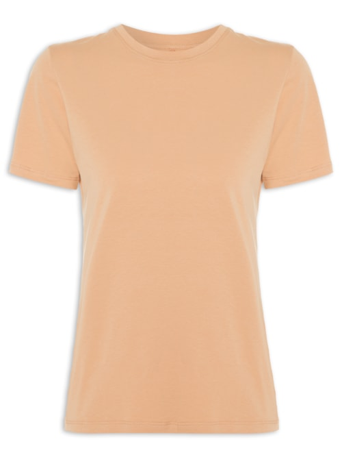 Camiseta Feminina Todo Dia - Bege Camiseta Feminina Todo Dia - Bege