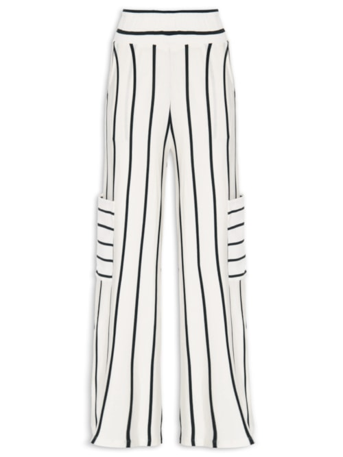 Calça Feminina Pantalona - Off White Calça Feminina Pantalona - Off White