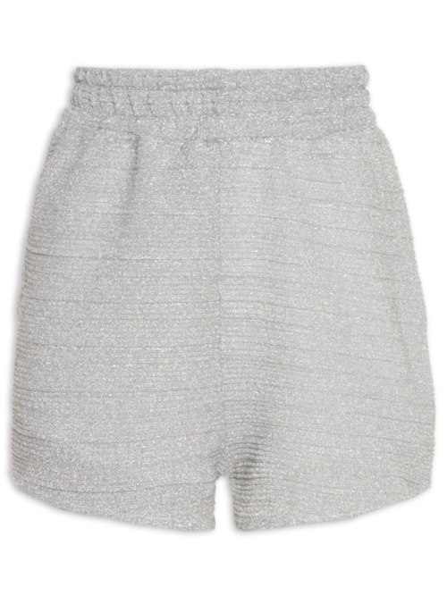 Short Feminino Lurex - Prata