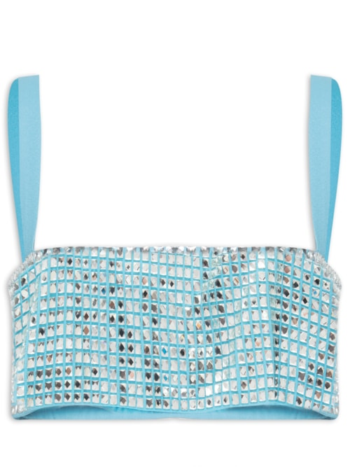 Top Cropped Hanna - Azul Top Cropped Hanna - Azul