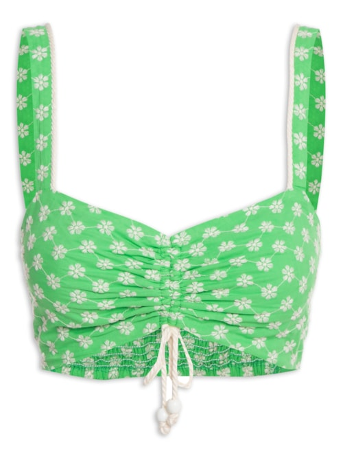 Top Bordado - Verde