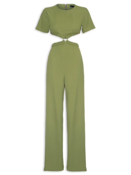 Macacão Feminino Crepe - Verde