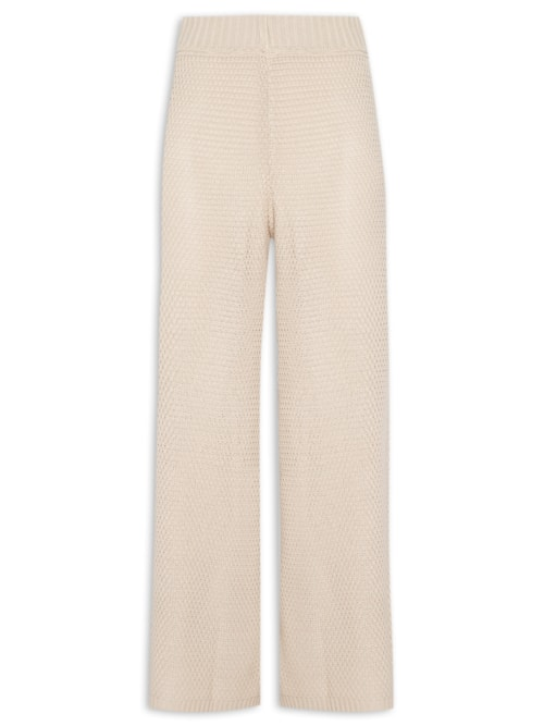 Calça Feminina Tricot Reta - Bege