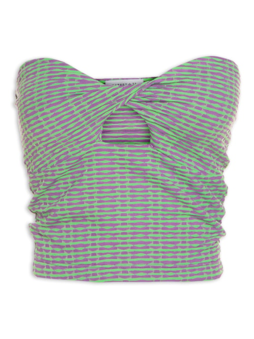 Top Cropped Busto Torcido - Roxo Top Cropped Busto Torcido - Roxo