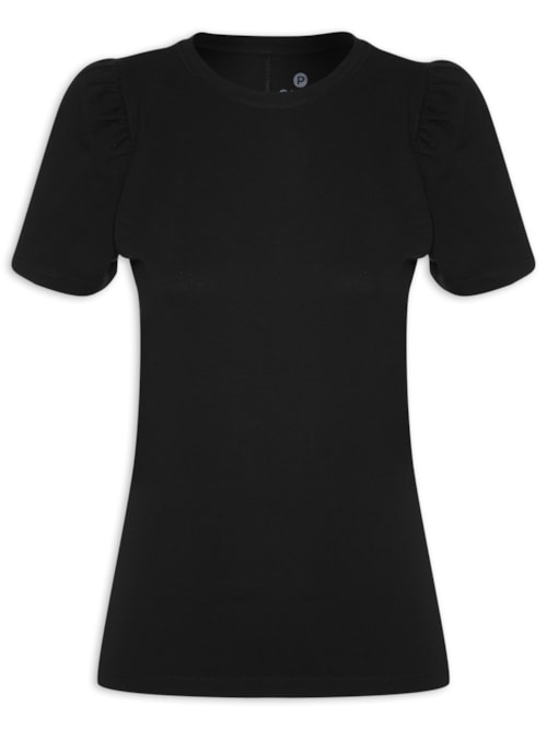 Camiseta Feminina New Puff Mc - Preto Camiseta Feminina New Puff Mc - Preto