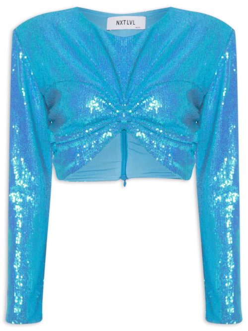 Top Cropped Ellis - Azul Top Cropped Ellis - Azul