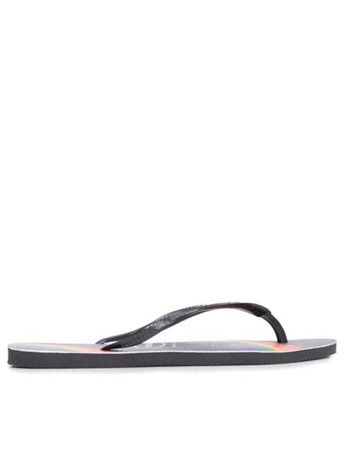 Sandália Feminina Havaianas Slim Pride - Preto Sandália Feminina Havaianas Slim Pride - Preto
