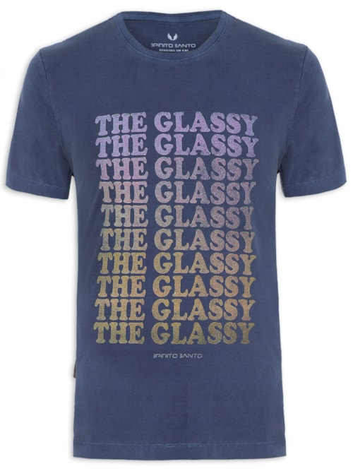 Camiseta Masculina The Glassy - Azul