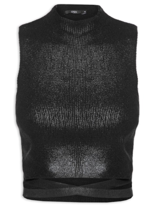 Blusa Feminina Tricot - Preto Blusa Feminina Tricot - Preto