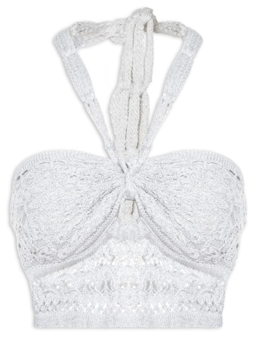Top Lurex Celebrar - Cinza Top Lurex Celebrar - Cinza