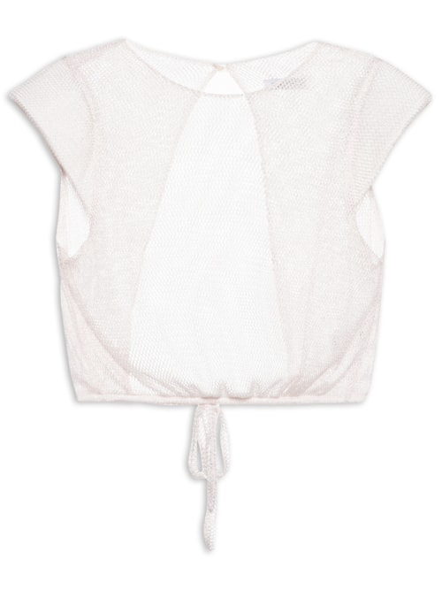 Blusa Cropped Feminina Assimétrica - Rosa