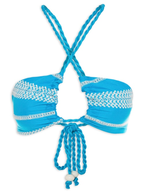 Top Bordado - Azul Top Bordado - Azul