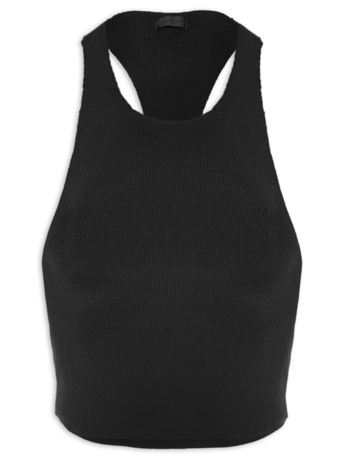 Regata Feminina Tricot Rayon Nadador - Preto Regata Feminina Tricot Rayon Nadador - Preto