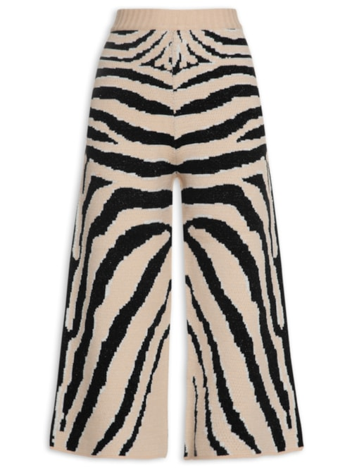 Calça Feminina Tricot Jacquard Tanzania - Animal Print