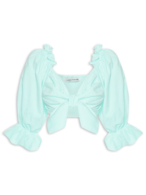 Top Cropped Ombro A Ombro - Verde Top Cropped Ombro A Ombro - Verde