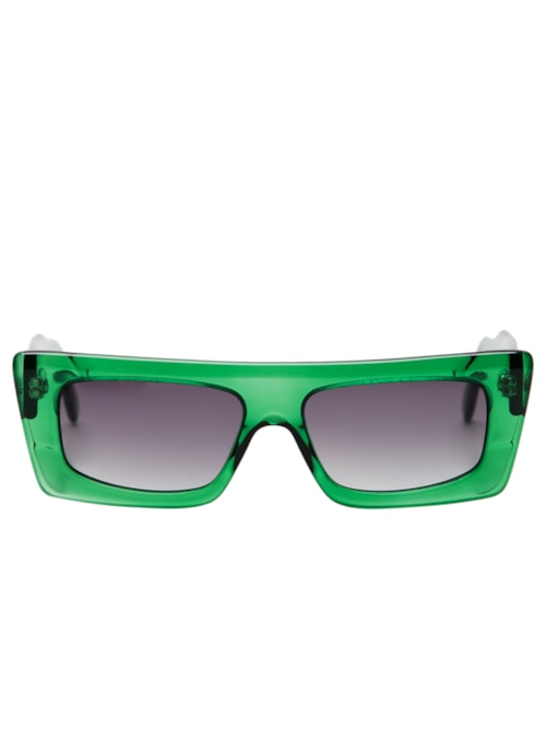 Óculos De Sol Feminino Adulto Nyc Transparente Degradê - Verde Óculos De Sol Feminino Adulto Nyc Transparente Degradê - Verde
