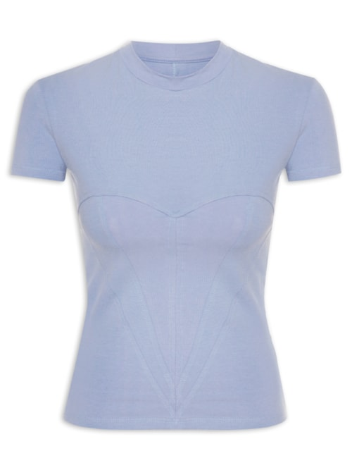 Camiseta Feminina Corset - Lilás