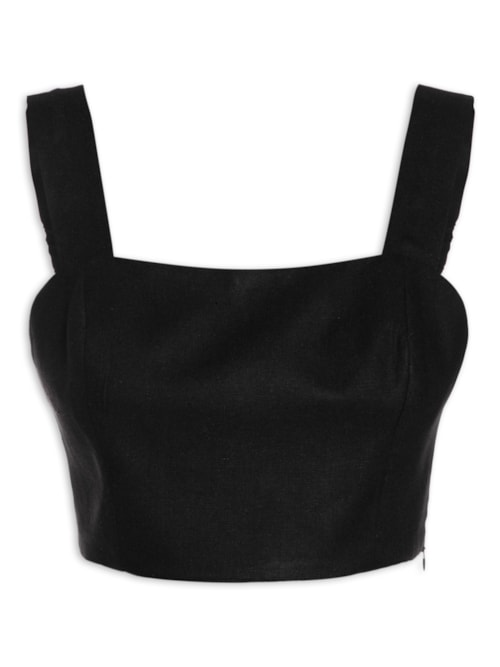 Top Linho Leve - Preto