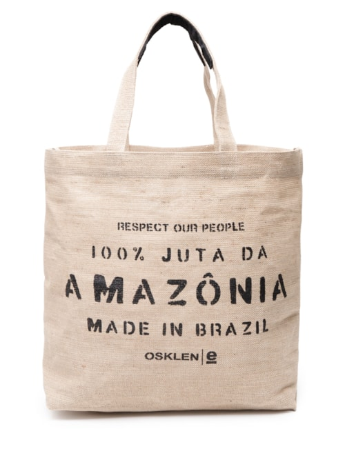 Bolsa Feminina Tote Juta Eco Made In Brazil - Bege