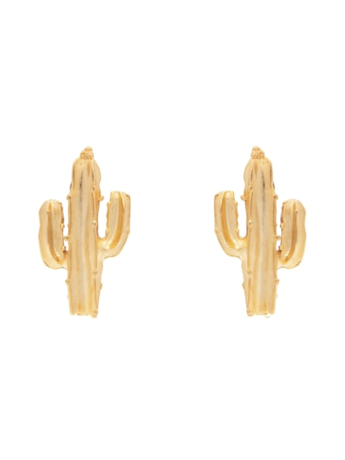 Brinco Feminino Cacto - Dourado