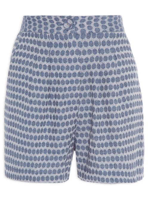 Short Poás Maquinetado - Azul