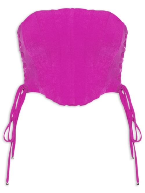 Top Corset Tomara Que Caia - Rosa Top Corset Tomara Que Caia - Rosa
