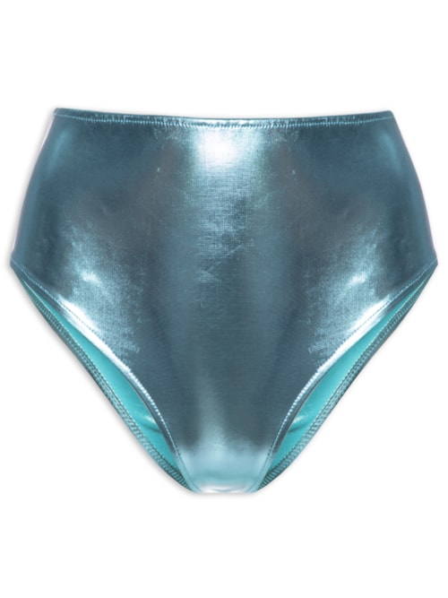Calcinha Hot Pants Metalizada Carnaval - Azul