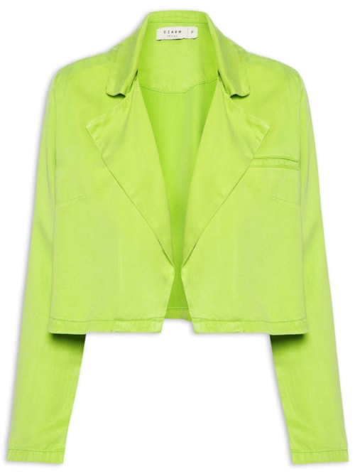 Blazer Feminino Cropped - Verde Blazer Feminino Cropped - Verde