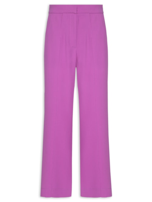 Calça Feminina Crepe Mini Flare - Roxo