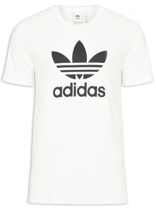 Camiseta Masculina Adicolor Classics Trefoil - Off White Camiseta Masculina Adicolor Classics Trefoil - Off White