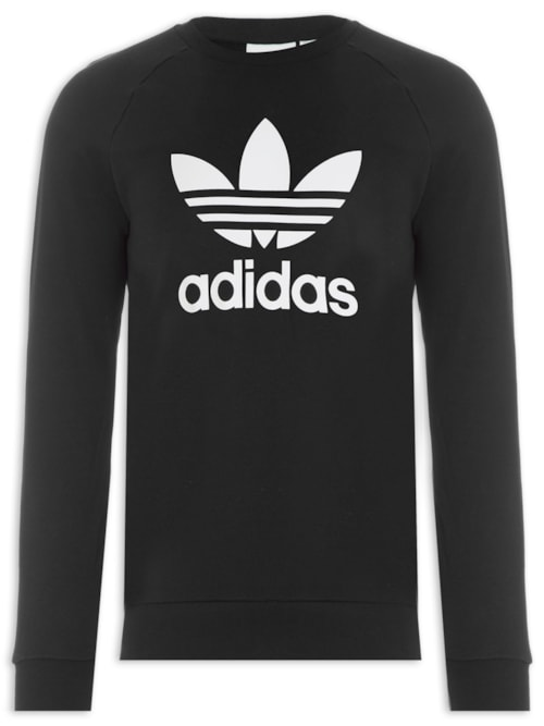 Blusa Masculina Trefoil Crew - Preto