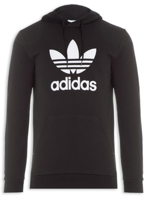 Blusa Masculina Trefoil Hoody - Preto