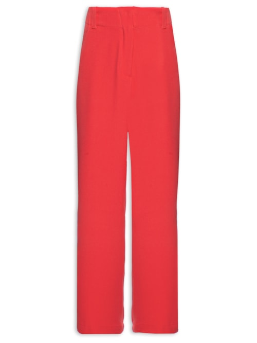 Calça Feminina Lisa - Vermelho