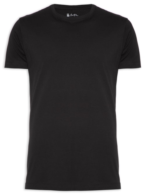 Camiseta Masculina Malha Pima - Preto Camiseta Masculina Malha Pima - Preto